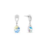 Spark Jewelry Spark Pear Drop Gilded Oorhangers Aurora Borealis