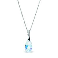 Spark Jewelry Sierlijke Druppel Glaskristallen Ketting van 