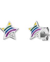 Engelsrufer Oorknopjes HEE-STAR-RAINBOW Zilver 925