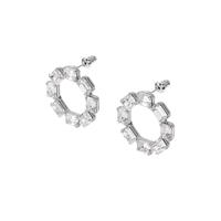swarovskisieraden Swarovski 5602780 - Millenia Pe Cir Circle S - Zilverkleurig - Oorstekers