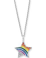 Kinderketting in 925 Sterling zilver, zilver, voor Meisjes, 4260645866492, EAN: HEN-STAR-RAINBOW