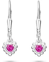 amor Oorbellen voor meisjes, 925 sterling zilver, zirkonia synth. | Hart