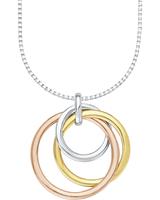 amor Ketting met hanger voor dames, 925 sterling zilveren ring