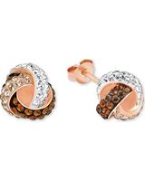amor Oorbellen voor dames, 925 Sterling zilver, kristal