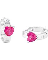 amor Creolen voor meisjes, 925 sterling zilver, zirkonia synth. | Hart