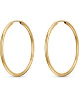FAVS hoepel oorbellen voor dames, goud 375
