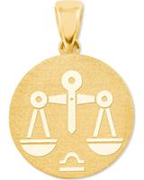 amor Hanger met motief voor mannen en vrouwen, unisex, goud 375 | Weegschaal