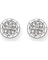 Thomas Sabo Oorknopjes in 925 Sterling zilver, wit, voor Dames, 4051245237788, EAN: SCH150019