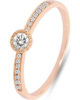 Valeria Dames Ring in 14 Karaat roségoud, roze, voor Dames, 4064721997687, EAN: 88034813