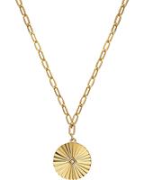 NOELANI Ketting met hanger voor dames, 925 Sterling zilver, zirkonia synth.
