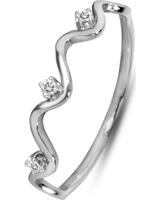 Valeria Dames Ring in 9 Karaat goudkleurig, wit, voor Dames, 4064721995799, EAN: 88055519
