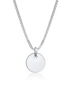 Elli Dames Venetiaanse Ketting Plaat Hanger Basic Minimal in 925 Sterling Zilver Verguld