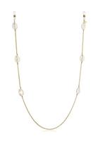 Elli Dames Oogglas Ketting Kauri Schelp Zomer Trend in 925 Sterling Zilver Verguld