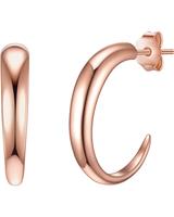 Glanzstücke München Damen Ohrstecker Isar Chic Sterling Silber, roségold, 16.8 mm