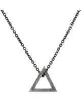 CAÏ Kette mit Anhänger 925/- Silber matt oxidiert Dreieck