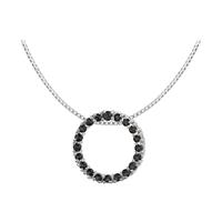 Jacques Lemans Halskettingen in 925 Sterling zilver, zwart, voor Dames, 4040662147879, EAN: SE-C121D