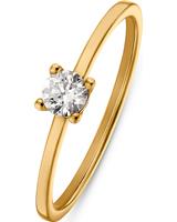 FAVS Dames ringen in 9 Karaat goudkleurig, wit, voor Dames, 4064721993139, EAN: 88161467