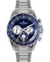 Jacques Lemans Chronografen 1-2127F, blauw, voor Heren, 4040662164722, EAN: 1-2127F