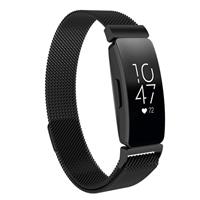 Strap-it Fitbit Inspire  Milanese band (zwart)