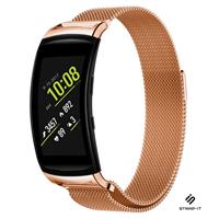 Strap-it Samsung Gear Fit 2 / Gear Fit 2 Pro Milanese band (rosé goud)