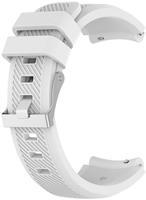 Strap-it Siliconen horlogeband 20mm - universeel - wit
