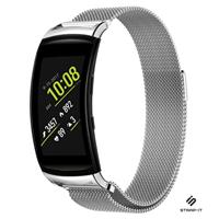 Strap-it Samsung Gear Fit 2 / Gear Fit 2 Pro Milanese band (zilver)