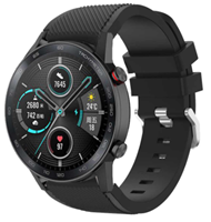 Strap-it Honor Magic Watch 2 siliconen bandje (zwart)