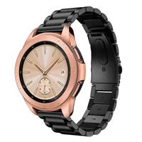 Strap-it Samsung Galaxy Watch stalen band 41mm / 42mm (zwart)