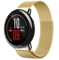 Strap-it Xiaomi Amazfit Pace Milanese band (goud)