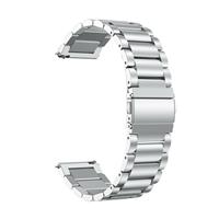 Strap-it Stalen horlogeband 20mm - universeel - zilver