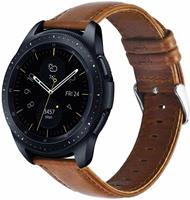 Strap-it Samsung Galaxy Watch leren band 41mm / 42mm (bruin)