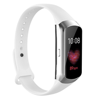 Strap-it Samsung Galaxy Fit siliconen bandje (wit)
