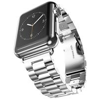 Strap-it Apple Watch stalen band (zilver)