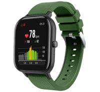Strap-it Xiaomi Amazfit GTS silicone band (legergroen)