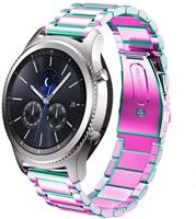 Strap-it Samsung Gear S3 stalen band (regenboog)