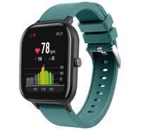 Strap-it Xiaomi Amazfit GTS silicone band (dennengroen)