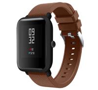 Strap-it Xiaomi Amazfit Bip silicone band (koffiebruin)