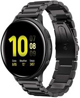 Strap-it Samsung Galaxy Watch Active stalen band (zwart)