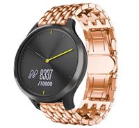 Strap-it Garmin Vivomove HR stalen draak band (rosé goud)