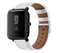 Strap-it Xiaomi Amazfit Bip bandje leer (wit)