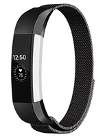 Strap-it Fitbit Alta / Alta HR Milanese band (zwart)