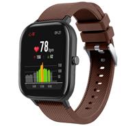 Strap-it Xiaomi Amazfit GTS silicone band (koffiebruin)