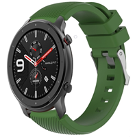 Strap-it Xiaomi Amazfit GTR silicone band (legergroen)