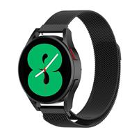 Strap-it Samsung Galaxy Watch 4 - 44mm Milanese band (zwart)