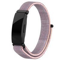 Strap-it Fitbit Inspire nylon bandje (roze)
