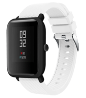 Strap-it Xiaomi Amazfit Bip silicone band (wit)
