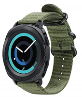 Strap-it Samsung Gear Sport nylon gesp band (groen)
