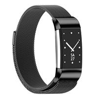 Strap-it Fitbit Charge 2 Milanese band (zwart)