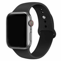 Strap-it Apple Watch silicone bandje (zwart)