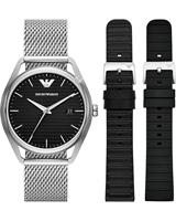 Emporio Armani Quarzuhr AR80055, (Set, 3 tlg., mit 2 Wechselbändern)